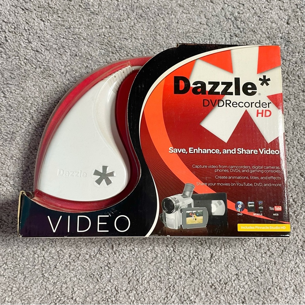 Dazzle DVD Recorder Plus Video Movies Pinnacle Studio 12 Video Capture